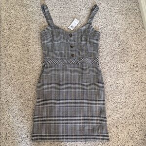 Abercrombie & Fitch Plaid Sleeveless Dress